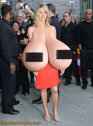 jennifer aniston bare breasts - Jennifer Aniston with giant tits on the streets â€“ Big Boobs Celebrities â€“  Biggest tits in the World