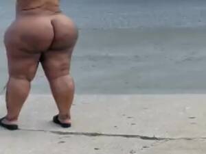 naked african bbw - I Will Work For Clothes - Nude African BBW in Street
