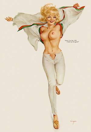 circus vintage nude pinup - 50 Rare Vintage Vargas Nude Pin Up Girl door TheEnchantedAttic