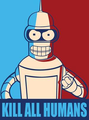 Futurama Porn Fembot Jezebel - kill all humans says bender