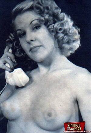blonde vintage nudes - Vintage blonde naked women
