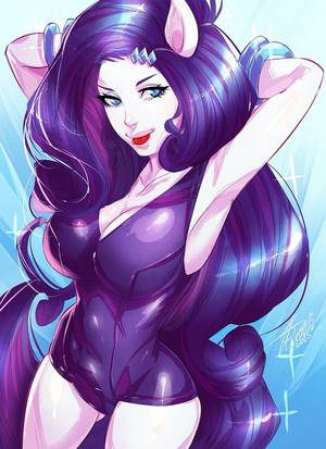 Human Mane 6 Porn - Rarity - My Little Pony- FANART :D by xdtopsu01