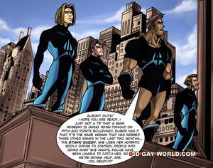 Gay Superhero Porn 3d - THE FLAMBOYANT FOUR - Gay Super Hero 3D xxx comics