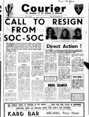1972 Porn Newspapers - 'Call to resign from Soc-Soc', 6th December 1972. '