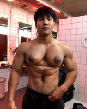 Asian Muscle Tits - HUGE!!! Nipples Chest Asian Muscle Photo Album - MyMusclevideo.com