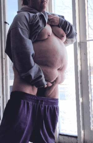 bbw public masturbation - BBW public masturbation in shop window w/ traffic going by gif @ xGifer