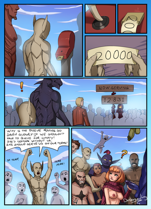 gangbang or orgy cartoons - Rule 34 - 1girls blue eyes breasts brown hair comic demon dr graevling  female gangbang group sex handjob male medium breasts multiple boys nipples  orgy original page 4 penis public use shirt