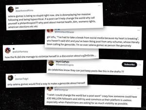 black porno selena gomez - Selena Gomez es criticada por sus comentarios sobre la guerra entre Israel  y Palestina