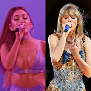 Ariana Grande Tits Real - Hottest on Stage: Ariana Grande vs Taylor Swift : r/CelebBattles
