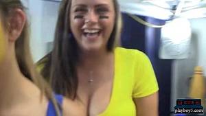 bathroom amateur blonde interracial party - Amateur college teen blonde sucks and fucks at .