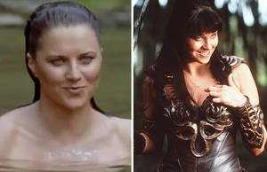 lucy lawless - lucy lawless naked in a lake
