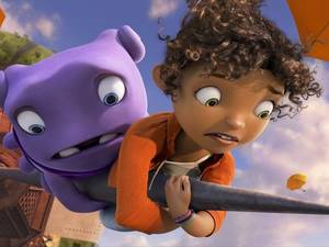 movie porn home - Oh (Jim Parsons) and Tip (Rihanna) star in Dreamworks' \