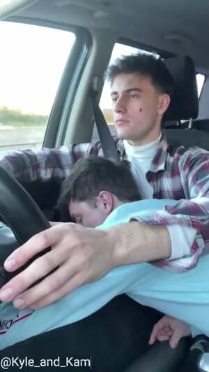 Gay Gets Blowjob In Car - Risky Car Blowjob in Traffic