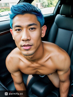 Blue Asian Men Porn - Huge Blue Asian Male with Elf Features in Bikini Line Haircut Working Out |  Pornify â€“ Free PremiumÂ® AI Porn