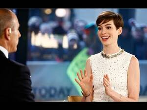 anne hathaway celebrity upskirt pussy - Anne Hathaway Owns Creepy Matt Lauer - YouTube