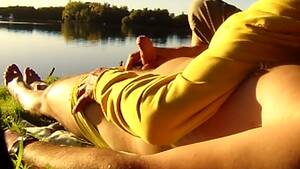 handjob by the lake - Caught in yellow brief at a lake and handjob watch online