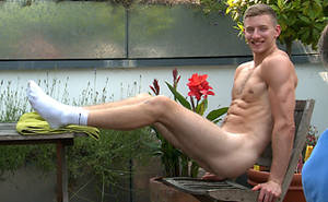 Big Men Tall Erections Porn - Bonus Video of Andrew's Photo Shoot - Tall, Straight Footballer Shows Off  His Huge Uncut Erection