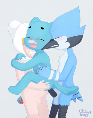 Chibi Gumball Watterson Porn - Nicole Watterson likes to be double penetrated by guys from other TV shows!  â€“ Gumball Hentai