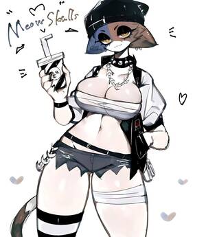 Goth Furry Porn - Meowskulls Xxx Art - Goth, Simple Background, Necklace, Furry, Spiked  Collar - Valorant Porn Gallery