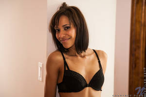 her two holes - Horny hot babe gently strokes her two holes with a transparent dildo on the  couch