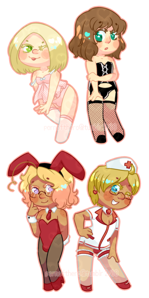 Cute Chibi Porn - rando chibi pinups by pornofthero - Hentai Foundry