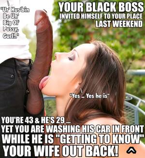 Big Black Cock Wife Captions Porn - Cheating captions porn - 75 photo