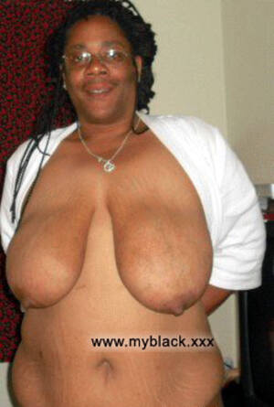 fat black granny saggies - Seventy black granny with big saggy tits. Full-size image #5