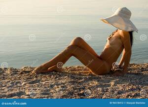 beach nude girls - Naked beach girl stock photo. Image of outdoor, nature - 96518412