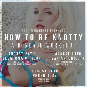 Lego Bondage Porn - 25, porn stars Samantha Saint and Stevie Shae will be on hand