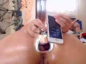 homemade anal speculum - ... Gaping asshole speculum crazy booty chick webcam