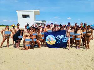 beach group nudists teens - Int'l Skinny Dip Day Returns To Sandy Hook's Gunnison Beach | Middletown,  NJ Patch