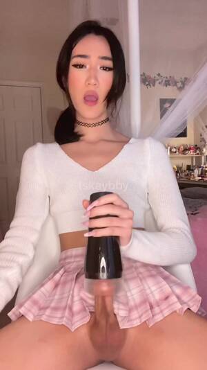 hot asian shemale - Hot Asian Shemale Kay Fleshlight Wank - EPORNER