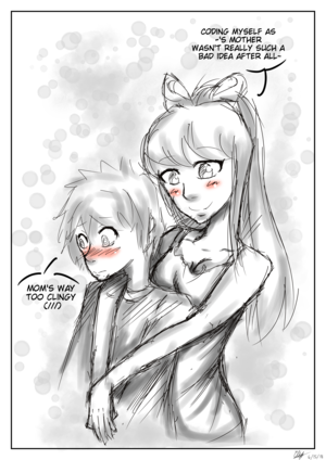 mommy monika - Mommy Monika (random thought sketch~) : r/DDLC