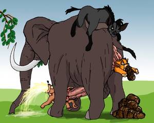 Lion King Furry Porn Cubs - e621 2010 all_the_way_through anal anal_penetration anal_vore anus balls  being_watched cub disney eating eating_feces elephant erection feces