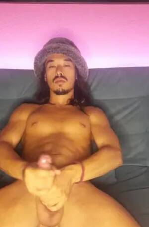 Hard Jerking Porn - Jerking Off my Hard Cock Watching Porn - Aoki Madsen - AllBoner.com