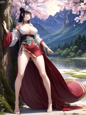 hentai upskirt twins - Detailed Screencap, kitsune, twin buns hair Hentai AI Porn