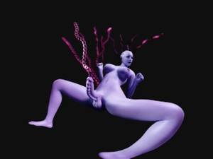 Hot Futa Tentacle Porn - Liara Futa Tentacles 4K VR [Animation by Likkezg]