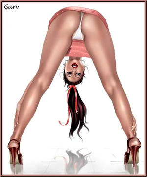 cartoon art pin up girls - old pin-up from a series I did for Buttman Magazine 2001 reach