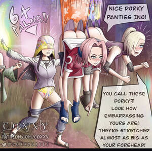cartoon girl spanked in panties - Hinata Sakura and Ino humiliated â€” CHYOA