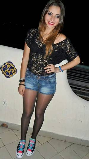 80s Porn Black Tights Shorts - Daisy Dukes and Pantyhose : Photo