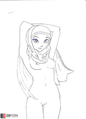 Arab Hijab Cartoon - Hijab Muslim Cartoon. +1 -1