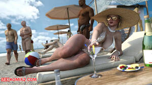 Fun Sex Beach - âœ…ï¸ Porn comic Beach Fun. ZZ2Tommy. Sex comic blonde MILF was | Porn comics  in English for adults only | sexkomix2.com