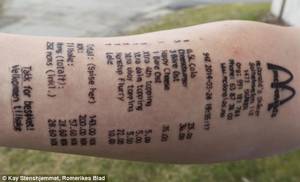 3d Sex Monster Shattered Innocence Captions - McStupid? Norwegian Teen Stian Ytterdahl has his McDonald's Dinner Receipt  Tattooed on his Arm