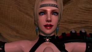 3d titty cumshot - Demon Huntress Rachel Titty Fuck Animated VR Movie