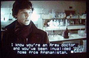 Doctor Who Tv Porn Caption - Caption: I know you're an Army doctor and you've been invalided