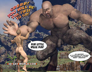 big monster - Huge monster with a huge dick fucks a - Silver Cartoon - Picture 8