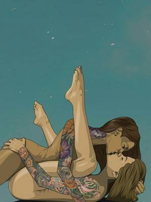 Erotic Lesbian Art Drawing Pencil - Erotic Prints - La Galerie Provocatrice by Matt Edwards via Alisha Johnson