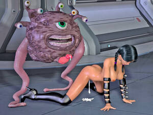 Anime Spaceship Porn - Anime monster fuck for pretty brunette at spaceship! | Porncraft 3d