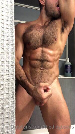 Hairy Big Dick Porn - Hairy Chest: Famous Gay Porn Star Jerks his Bigâ€¦ ThisVid.com