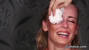 nasty cum facial - Nasty bombshell gets cum load on her face swallowing all the juice -  XVIDEOS.COM